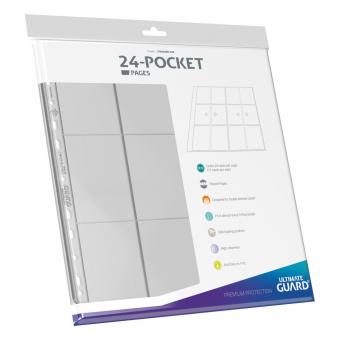 Ultimate Guard Binder - 24-Pocket Pages (10) - Clear 