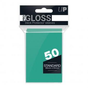 Ultra Pro Card Sleeves - Standard Size Gloss (50) - Aqua 