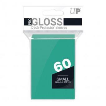 Ultra Pro Card Sleeves - Japanese Size Gloss (60) - Aqua 