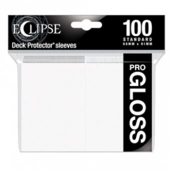 Ultra Pro Eclipse Card Sleeves - Standard Size Gloss (100) - Arctic White 