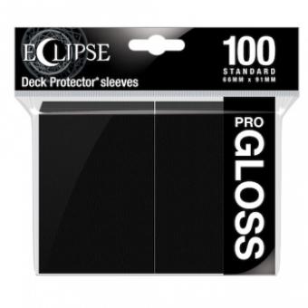 Ultra Pro Eclipse Card Sleeves - Standard Size Gloss (100) - Jet Black 