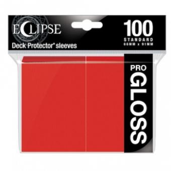 Ultra Pro Eclipse Kartenhüllen - Standardgröße Gloss (100) - Apfelrot 