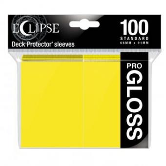 Ultra Pro Eclipse Card Sleeves - Standard Size Gloss (100) - Lemon Yellow 