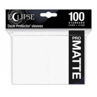 Ultra Pro Eclipse Card Sleeves - Standard Size Matte (100) - Arctic White 