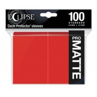 Ultra Pro Eclipse Card Sleeves - Standard Size Matte (100) - Apple Red 