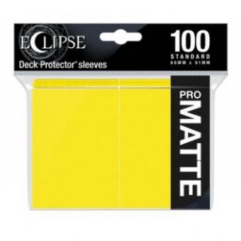 Ultra Pro Eclipse Card Sleeves - Standard Size Matte (100) - Lemon Yellow 