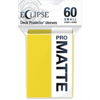 Ultra Pro Eclipse Card Sleeves - Japanese Size Matte (60) - Lemon Yellow 