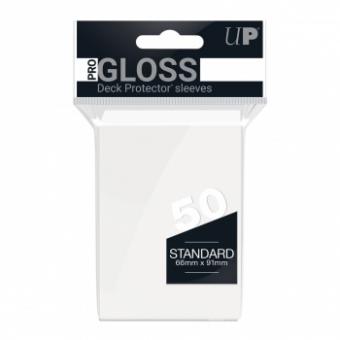 Ultra Pro Card Sleeves - Standard Size Gloss (50) - White 