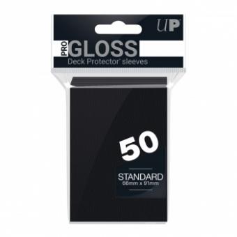 Ultra Pro Card Sleeves - Standard Size Gloss (50) - Black 