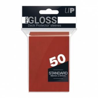 Ultra Pro Kartenhüllen - Standardgröße Gloss (50) - Rot 