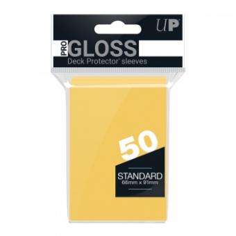 Ultra Pro Card Sleeves - Standard Size Gloss (50) - Yellow 