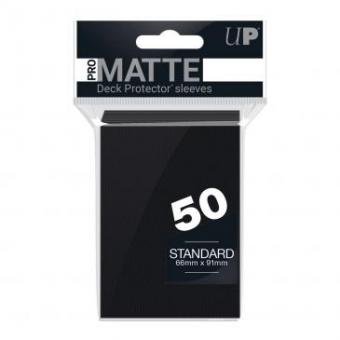 Ultra Pro Kartenhüllen - Standardgröße Matte (50) - Schwarz 