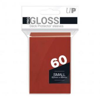 Ultra Pro Card Sleeves - Japanese Size Gloss (60) - Red 
