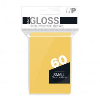Ultra Pro Kartenhüllen - Japanische Größe Gloss (60) - Gelb 