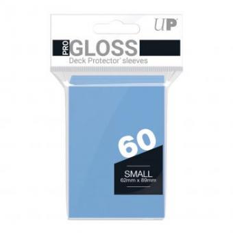 Ultra Pro Kartenhüllen - Japanische Größe Gloss (60) - Hellblau 
