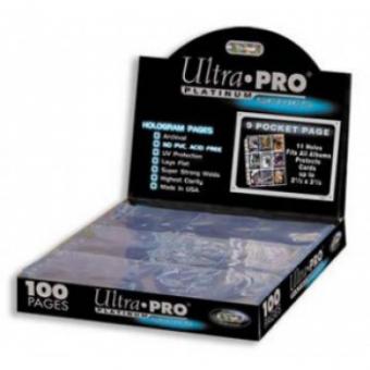 Ultra Pro Binder - 9-Pocket-Seiten Platinum (100) - Transparent 