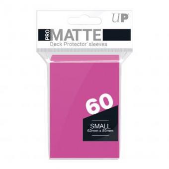 Ultra Pro Card Sleeves - Japanese Size Matte (60) - Bright Pink 