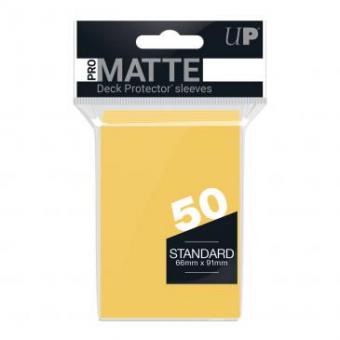 Ultra Pro Kartenhüllen - Standardgröße Matte (50) - Gelb 