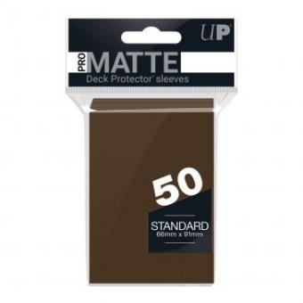 Ultra Pro Kartenhüllen - Standardgröße Matte (50) - Braun 