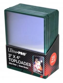 Ultra Pro Toploader (25) - Clear/Green 