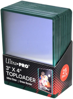 Ultra Pro Color Toploader (25) - Clear/Green 