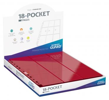 Ultimate Guard Binder - 18-Pocket Pages (50) - Red 