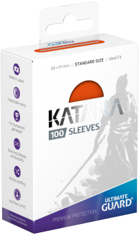 Ultimate Guard Katana Card Sleeves - Standard Size (100) - Orange 