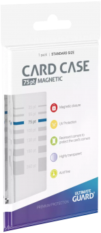 Ultimate Guard Box - Magnetic Card Case 75 pt - Transparent 