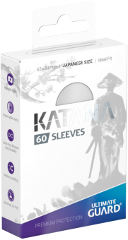 Ultimate Guard Katana Kartenhüllen - Japanische Größe (60) - Weiß 