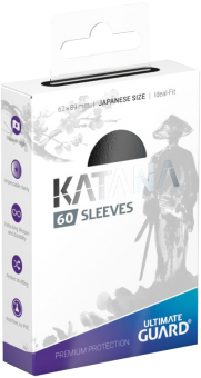 Ultimate Guard Katana Kartenhüllen - Japanische Größe (60) - Schwarz 
