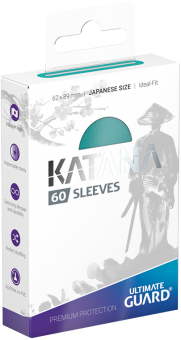 Ultimate Guard Katana Card Sleeves - Japanese Size (60) - Turquoise 