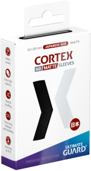 Ultimate Guard Cortex Card Sleeves - Japanese Size (60) - Matte Black 
