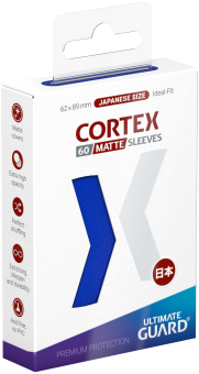 Ultimate Guard Cortex Card Sleeves - Japanese Size (60) - Matte Blue 