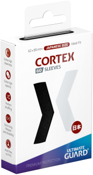 Ultimate Guard Cortex Card Sleeves - Japanese Size (60) - Glossy Black 