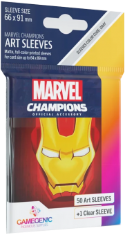 Gamegenic Artwork Kartenhüllen - Standardgröße (50) - Marvel Champions Art Iron Man 