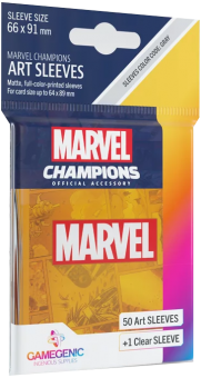 Gamegenic Artwork Kartenhüllen - Standardgröße (50) - Marvel Champions Art Orange 
