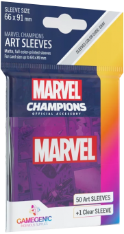 Gamegenic Artwork Kartenhüllen - Standardgröße (50) - Marvel Champions Art Violett 