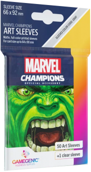 Gamegenic Artwork Kartenhüllen - Standardgröße (50) - Marvel Champions Art Hulk 
