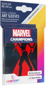 Gamegenic Artwork Card Sleeves - Standard Size (50) - Marvel Champions Art Black Widow 
