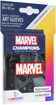 Gamegenic Artwork Kartenhüllen - Standardgröße (50) - Marvel Champions Art Schwarz 