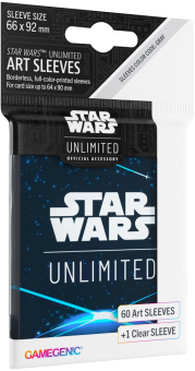 Gamegenic Star Wars: Unlimited - Art Sleeves Standardgröße (60+1) - Card Back Blau 