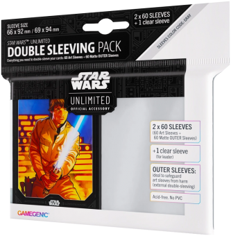 Gamegenic Star Wars: Unlimited - Art Double Sleeving Pack Standardgröße - Luke Skywalker 