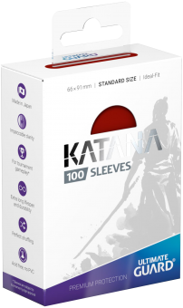 Ultimate Guard Katana Kartenhüllen - Standardgröße (100) - Rot 