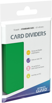 Ultimate Guard Card Dividers (10) - Green 