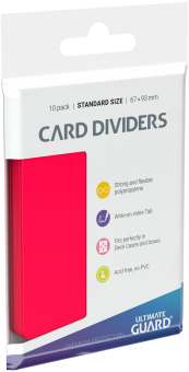 Ultimate Guard Card Dividers (10) - Red 