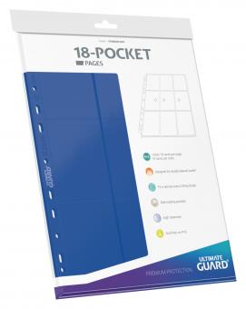 Ultimate Guard Binder - 18-Pocket Pages (10) - Blue 