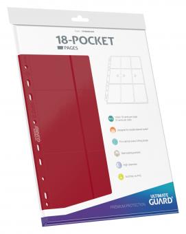 Ultimate Guard Binder - 18-Pocket Pages (10) - Red 