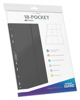 Ultimate Guard Binder - 18-Pocket Pages (10) - Grey 