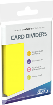 Ultimate Guard Card Dividers (10) - Yellow 