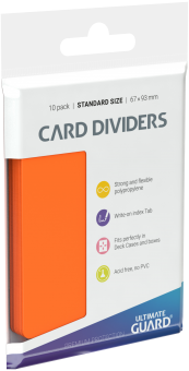 Ultimate Guard Card Dividers (10) - Orange 